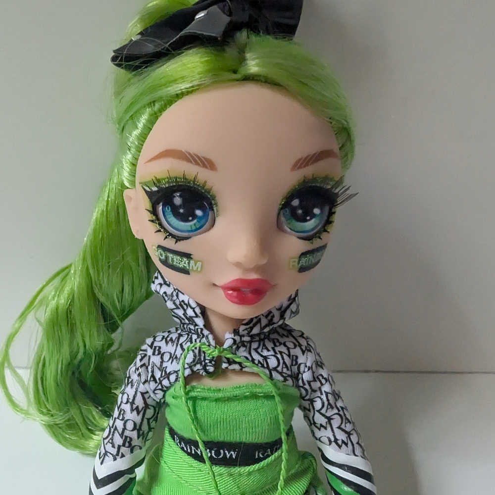 Rainbow High Doll with Green Hair and Outfit